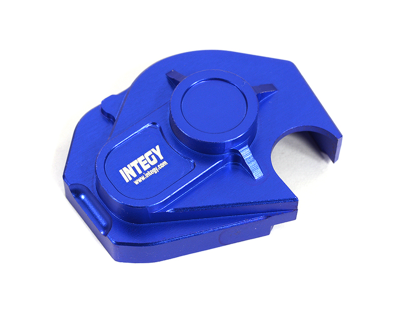 C30928BLUE Alloy Machined Pinion & Spur Gear Cover for Axial 1/24 SCX24 - Image 1