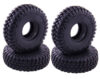 Realistic Rubber Tires (4-Pack) for Axial 1/24 SCX24 Rock Crawler (O.D.=54mm)