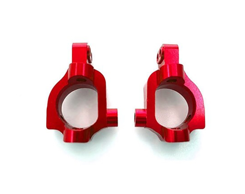 C31062RED Alloy Machined Caster Blocks for Losi 1/10 2WD RTR 22S Drag, ST & SCT - Image 1