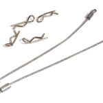 Secured Body Clip (4) with 100mm Retainer Link for 1/16 & 1/10 RC