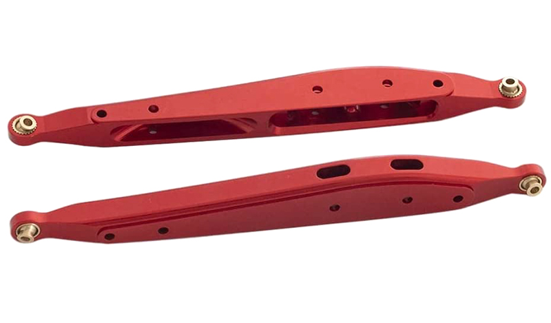 C31184RED Alloy Rear Lower Arms Suspension Linkages for Axial 1/10 RBX10 Ryft 4WD - Image 1
