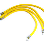 1/10 Model Scale 3x200mm Bungee Elastic Cord Strap w/ Hooks for Off-Road Crawler