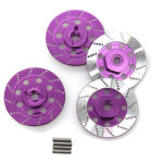 Realistic Alloy Machined Brake 12mm Hex Hub Set for 1/10 Scale On-Road