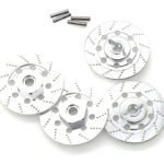 Realistic Alloy Machined Brake 12mm Hex Hub Set for 1/10 Scale On-Road