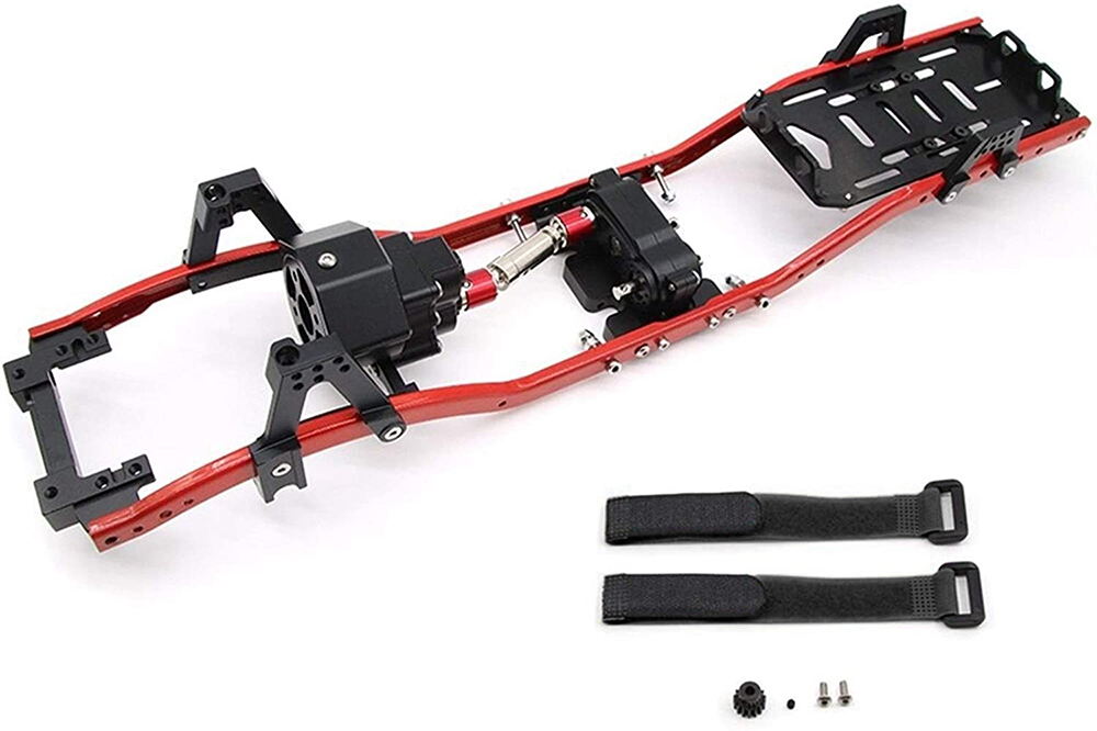 C31571RED Alloy 1/10 MCX10 Trail Off-Road Scale Crawler Chassis Frame 313mm Wheelbase - Image 1