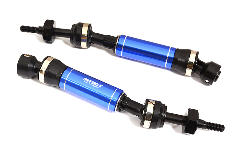 C31816BLUE Dual Joint Telescopic Rear Drive Shafts for 1/10 Drag Slash 2WD & Bandit 9450 - Image 1