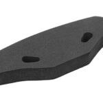 Front Foam Bumper in Black for Tamiya TT-01 and TT-02 Chassis, 53mm Wide