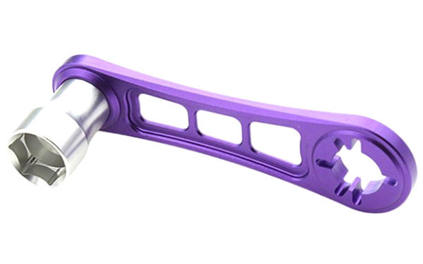 C31887PURPLE Hex Socket Wrench for 17mmWheel Nut w/ Flywheel Locking Tool - Image 1
