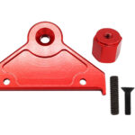 Red Machined Alloy Spare Tire Mount for Axial SCX6 Crawler