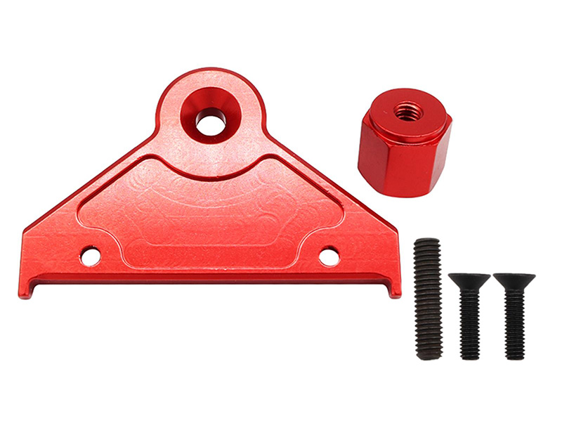C32054RED Red Machined Alloy Spare Tire Mount for Axial SCX6 Crawler - Image 1
