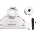 Silver Machined Alloy Spare Tire Mount for Axial SCX6 Crawler