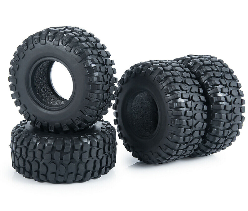 C32079 Realistic Rubber Tire Set for Axial SCX24 Crawler O.D.=54mm - Image 1