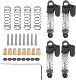Machined Alloy 37mm Piggyback Shocks (4) for Axial 1/24 SCX24 Rock Crawler