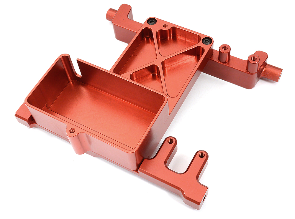 C32216RED Alloy Machined Front Servo Mount for Axial SCX6 - Image 1