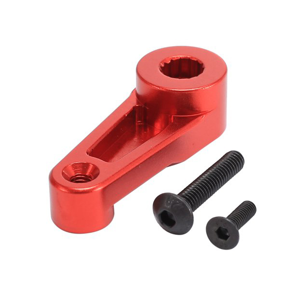 C32217RED Alloy Machined Steering Servo Horn for Axial SCX6 251010 - Image 1