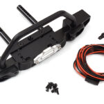 Realistic Alloy Front Bumper w/ LED for TRX-4 & SCX Type Off-Road Crawler