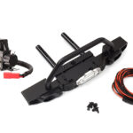 Realistic Alloy Front Bumper w/ Winch & LED for TRX-4 & SCX Type Crawler