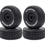 Short Course 2.2/3.0 Wheel for 12mm Hex & Tire Set (4) 1/10 Scale (O.D.=110mm)