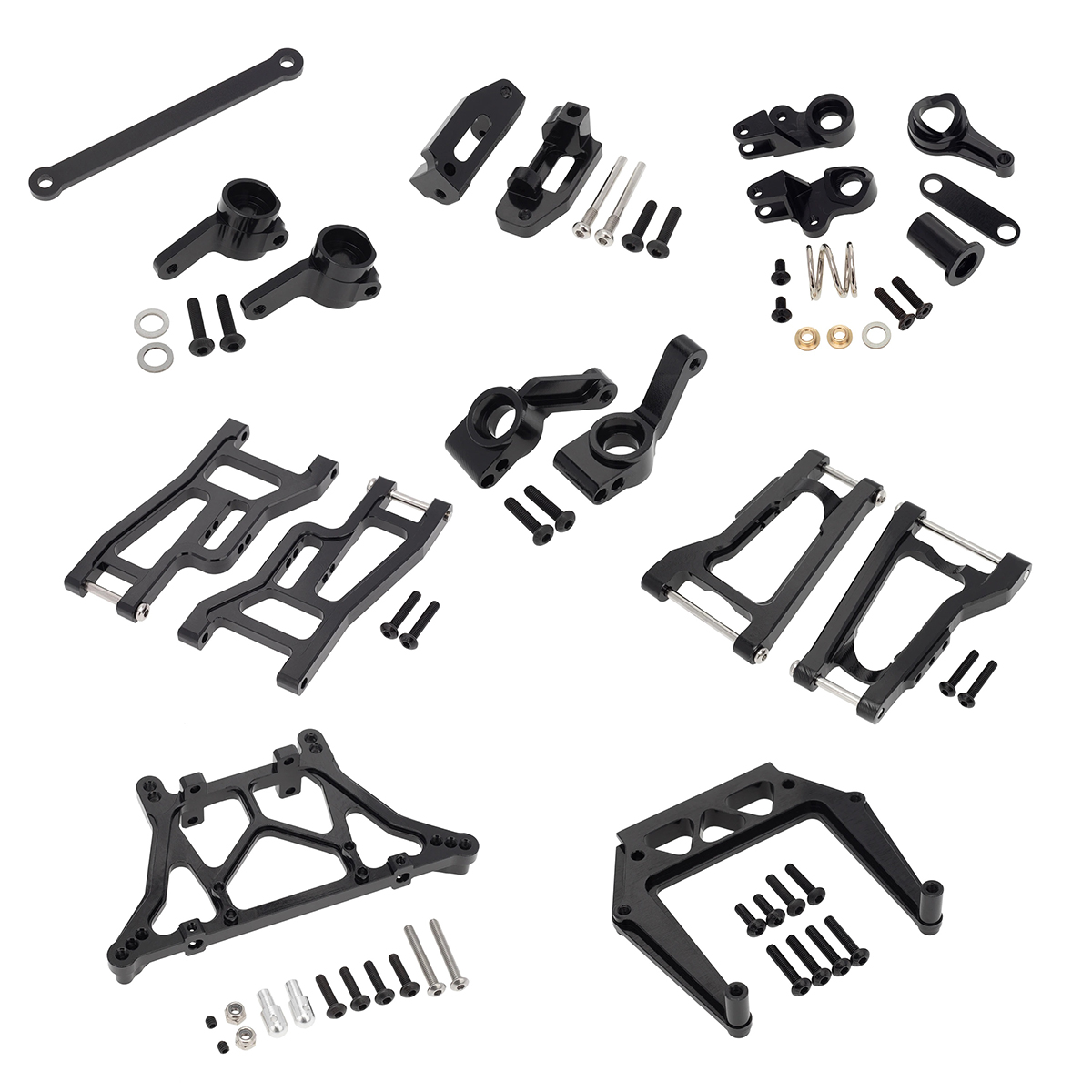 C32269BLACK Alloy Machined Conversion Kit for Traxxas 1/10 Drag Slash 2WD - Image 1