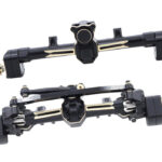 Alloy Machined Front & Rear Wide Axle Set w/ Portal for Axial SCX24 W=110mm