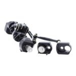 Alloy Machined Front & Rear Wide Axle Set w/ Portal for Axial SCX24 W=110mm - Image 3