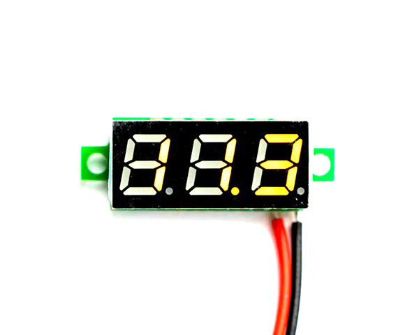 C32468YELLOW Precision Voltmeter Color LED Display 3.00V-30.0VDC - Image 1