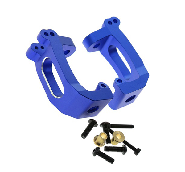 C32474BLUE Alloy Machined Caster Blocks for Traxxas 1/8 Sledge 4WD Monster Truck 9532 - Image 1