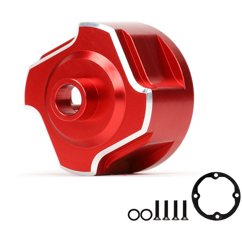 C32475RED Machined Differential Housings for Traxxas 1/8 Sledge 4WD Monster Truck 9581 - Image 1