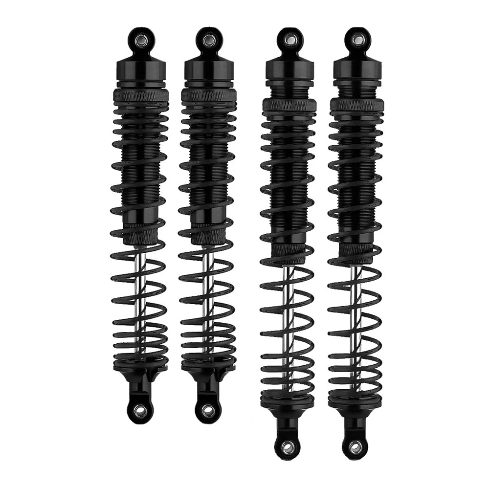 C32905BLACK Alloy Machined Shock Set (4) for Axial 1/10 RBX10 Ryft 4WD Rock Bouncer - Image 1