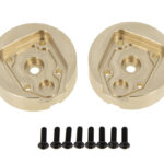 Brass Machined Rear Portal Housing Covers (2) 65g Each for 1/18 UTB18 Capra 4WD