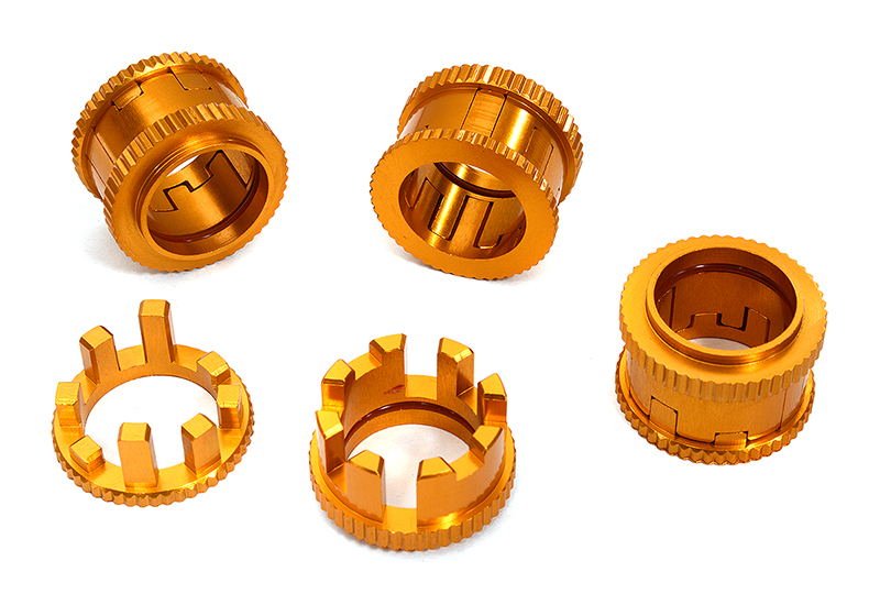 C32931ORANGE 4-Step 13-19mm Adj Spring Spacers for 1/10 Granite 4X4 3S AR330449 AR330517 - Image 1