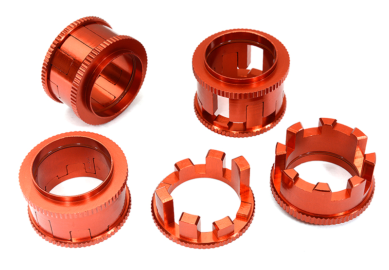 C32933RED 4-Step 15-24mm Adj Spring Spacers for Arrma 1/10 Kraton 4X4 4S ARAC9091 ARAC9092 - Image 1