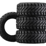 24mm Wide Rock Crawler 1.3 Tires Set for 1/18 TRX-4M, 58mm OD, Black