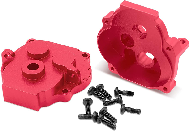 C33010RED Red Alloy Machined Main Gearbox Housing for Traxxas 1/18 TRX-4M RC Crawler 9747 - Image 1