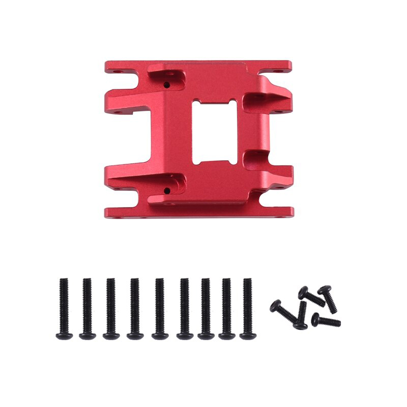 C33011RED Alloy Machined Center Skid Plate for Traxxas 1/18 TRX-4M Crawler 9736 - Image 1