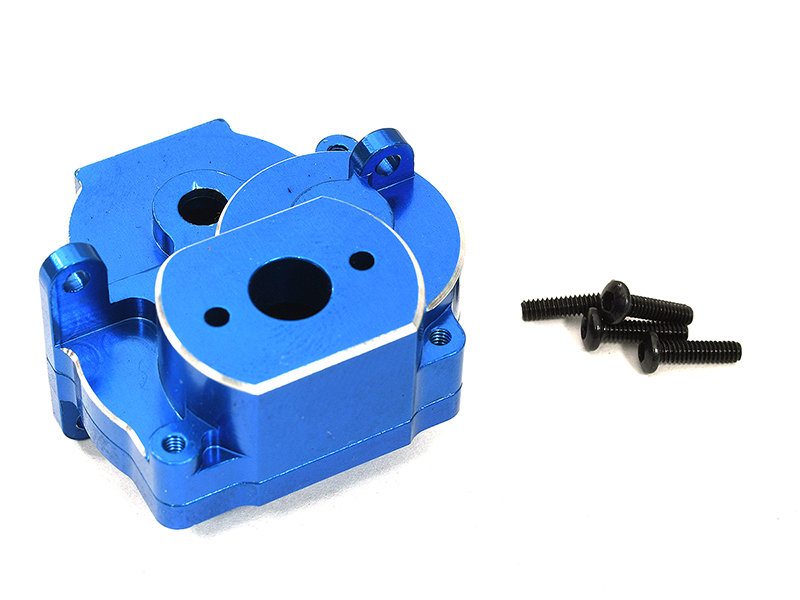 C33035BLUE Alloy Machined Main Gearbox Housing for Traxxas 1/18 TRX-4M Crawler 9747 - Image 1