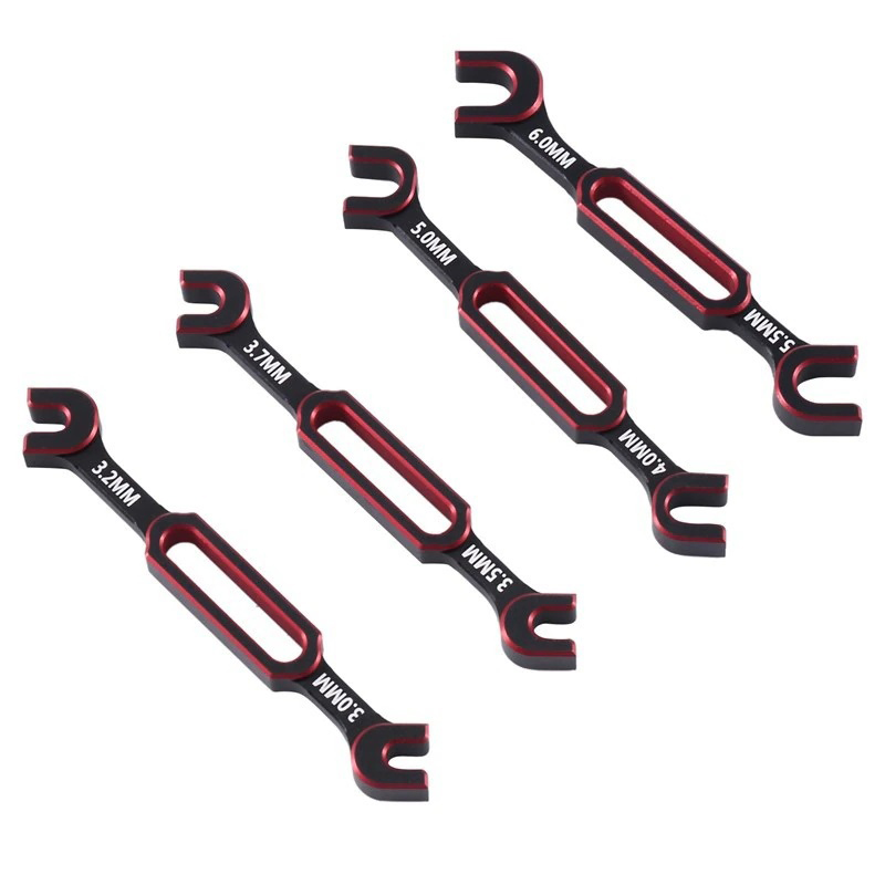 C33079 Complete Turnbuckle Wrench Set (8 Sizes) 3, 3.2, 3.5, 3.7, 4, 5, 5.5 & 6mm - Image 1