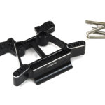 Black Billet Machined Alloy Front Shock Tower for Traxxas 1/10 Rustler 4X4 6739