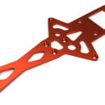 Billet Machined Red Center Chassis Brace Upgrade for Losi 1/6 Super Baja Rey 2.0