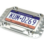 Realistic Silver License Plate with Alloy Frame for Axial 1/6 SCX6 250008