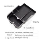 Black ABS Center Console Organizer Tray for Tesla 2016-2021 Model S/X - Image 2