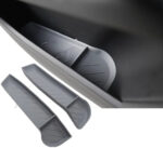 Grey Silicone 2pcs Front Door Storage Box Interior Tray for Tesla 22-24 Model X - Image 2