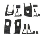 Glossy Carbon Fiber Windows Control Panel Trim Covers for Tesla 21-23 Model 3/Y