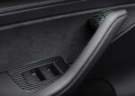 Glossy Carbon Fiber Windows Control Panel Trim Covers for Tesla 21-23 Model 3/Y - Image 2