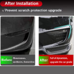 Matte Black Front Fog Lamp Aero Trim Covers for Tesla 21-24 Model Y - Image 3