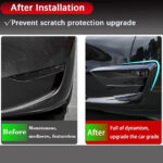 Glossy Black Front Fog Lamp Aero Trim Covers for Tesla 20-23 Model Y - Image 3