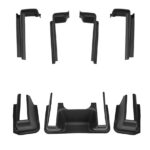 Black ABS 7pcs Set Underseat Protector for Tesla 20-24 Model Y