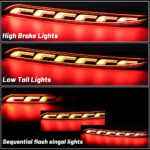 Black Housing Full LED Rear Bumper Fog Reflex Lamp for Tesla Model Y - Image 3