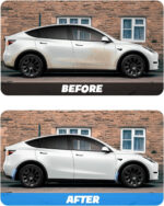 Black Plastic Front & Rear Mudguards for Tesla Model Y - Image 3