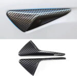 Glossy Carbon Side Marker Camera Aero Trim Covers for Tesla 20-23 Model 3/Y - Image 2